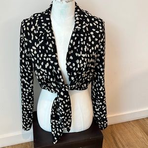 Polkadot  Wrap shirt